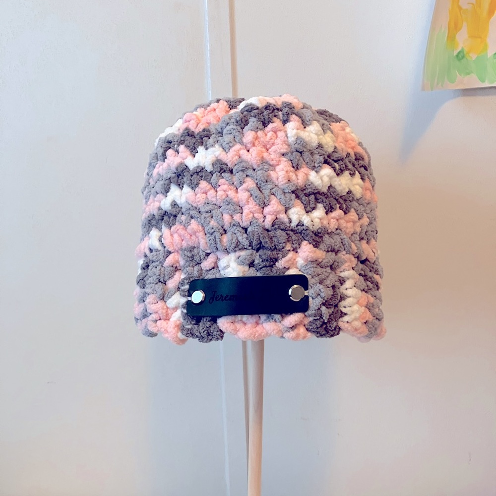Cozy thick beanie with scripture on the front